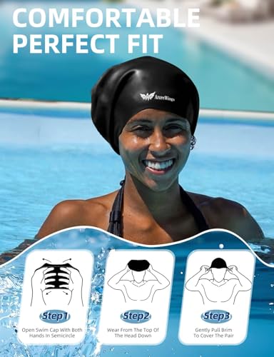 33% Off Extra Large Swim Cap for Long Hair and Braids - Image 5
