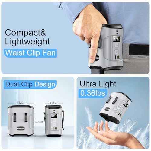Clip-On Waist Fan at 50% Off with Code M9FZ9KJT - Image 3