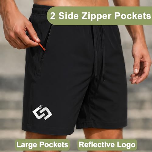 Men's 7" Athletic Shorts with Zipper Pockets - Code 8YHTE7CH - Image 5