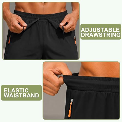 Men's 7" Athletic Shorts with Zipper Pockets - Code 8YHTE7CH - Image 6