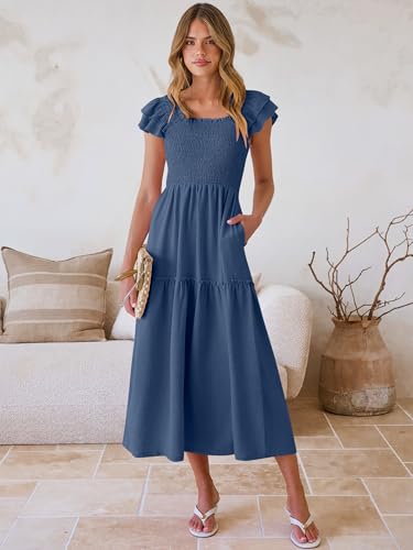 33% Off Caracilia Women's Smocked Maxi Sundress - Image 3
