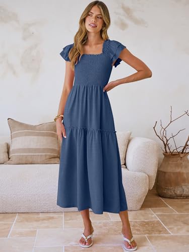 33% Off Caracilia Women's Smocked Maxi Sundress - Image 5