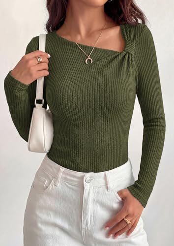 Save 60% on PRETTYGARDEN Asymmetrical Long Sleeve Tops - Image 3