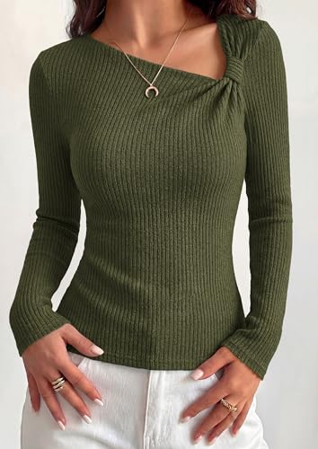 Save 60% on PRETTYGARDEN Asymmetrical Long Sleeve Tops - Image 5