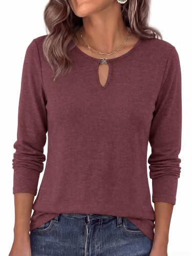 35% Off KIRUNDO Long Sleeve Keyhole Neck Tees for Women - Image 6