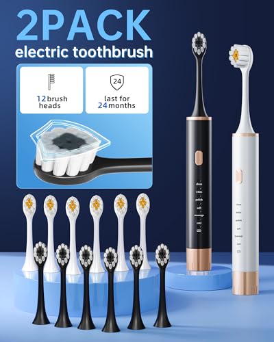 29% Off Aneebart Sonic Electric Toothbrush 2-Pack with Code - Image 3