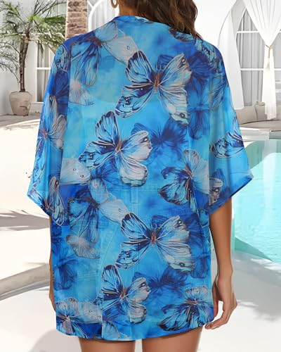 47% Off Women's Loose Beach Cover Up Kimono Cardigan - Image 7