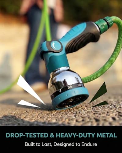 60% Off Heavy Duty Garden Hose Nozzle with 10 Spray Patterns - Image 4