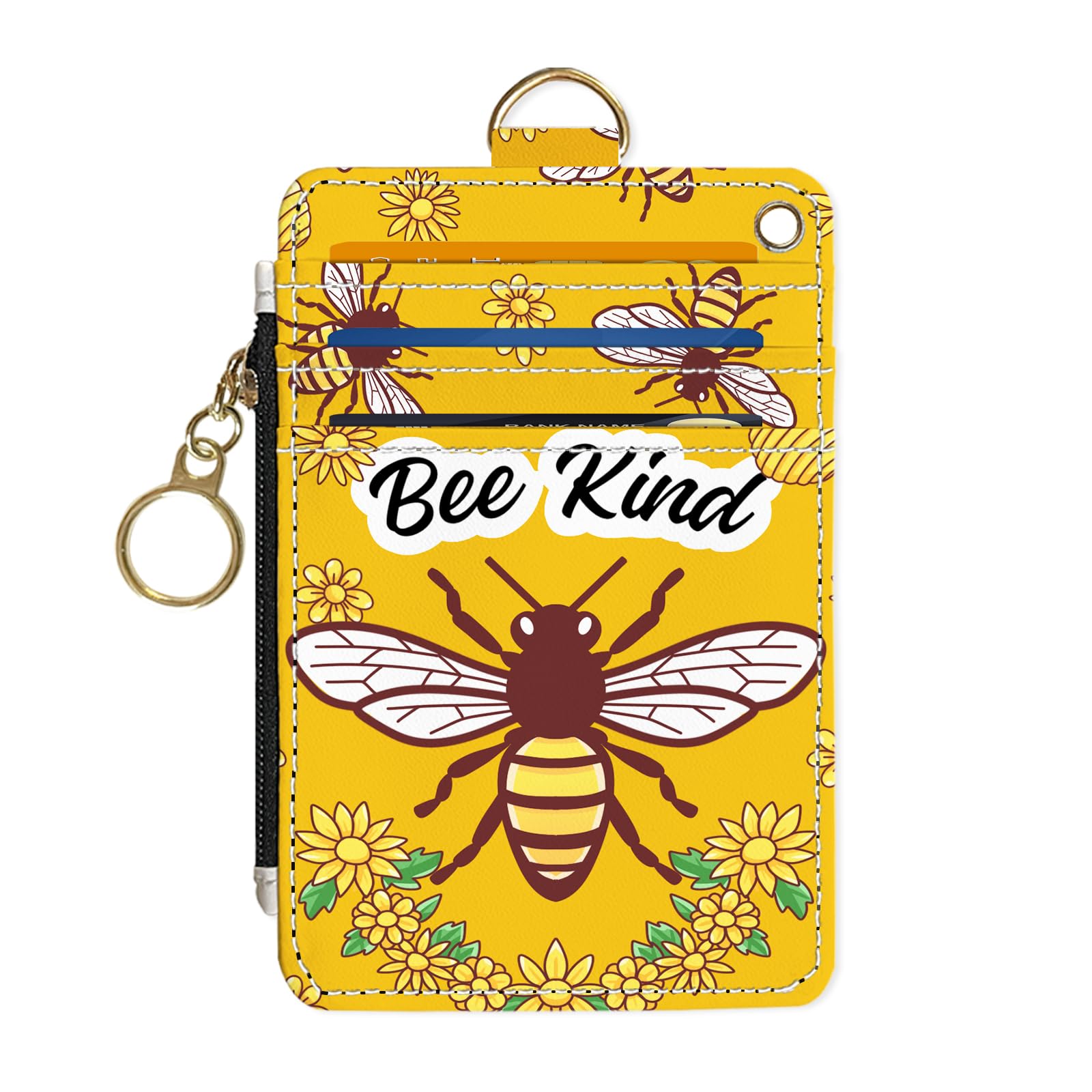 50% Off Slim RFID Bee Wallet - Cute & Secure Card Holder