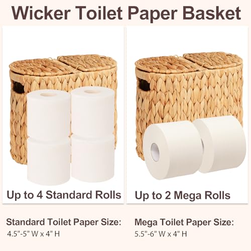 60% Off FairyHaus Wicker Toilet Paper Storage Basket - Image 5