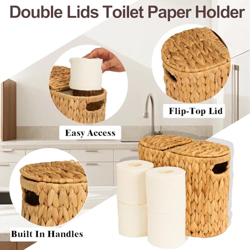 60% Off FairyHaus Wicker Toilet Paper Storage Basket - Image 6