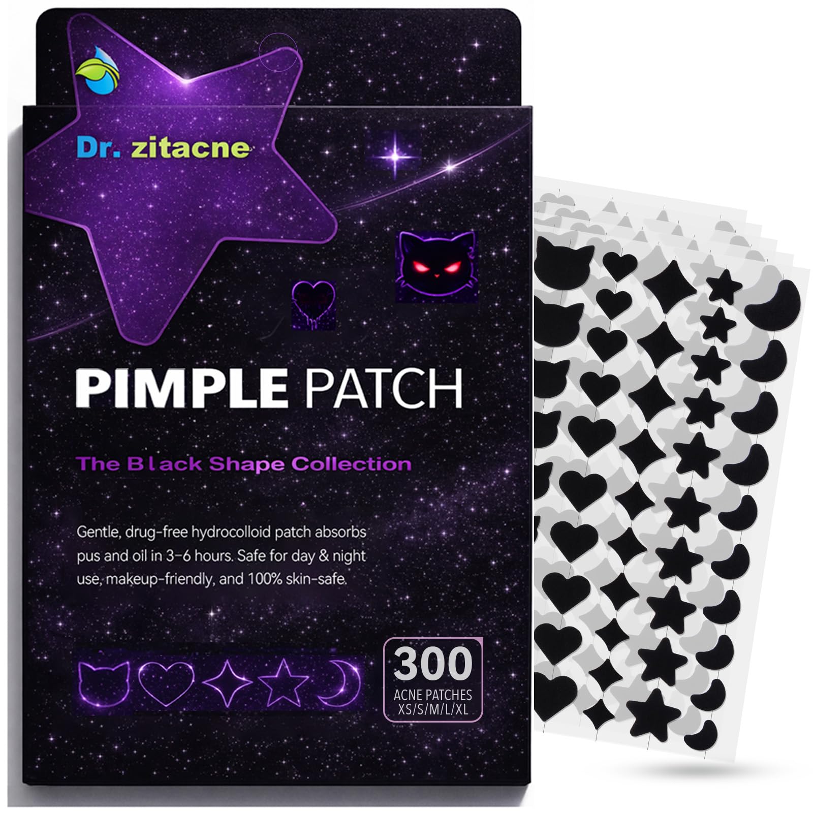 40% Off 300ct Black Pimple Patches with Tea Tree & CICA