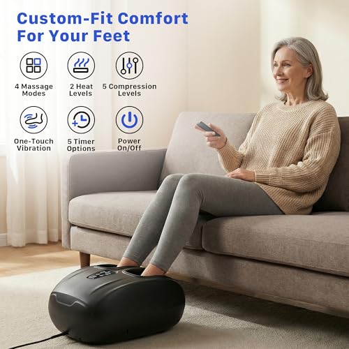 Save 60% on Musugy Foot Massager with Heat and Compression - Image 3