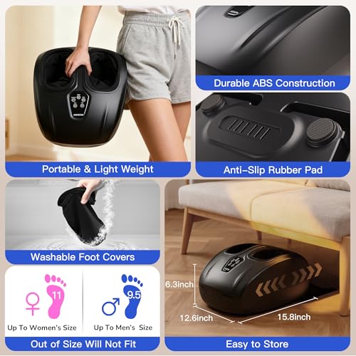 Save 60% on Musugy Foot Massager with Heat and Compression - Image 7
