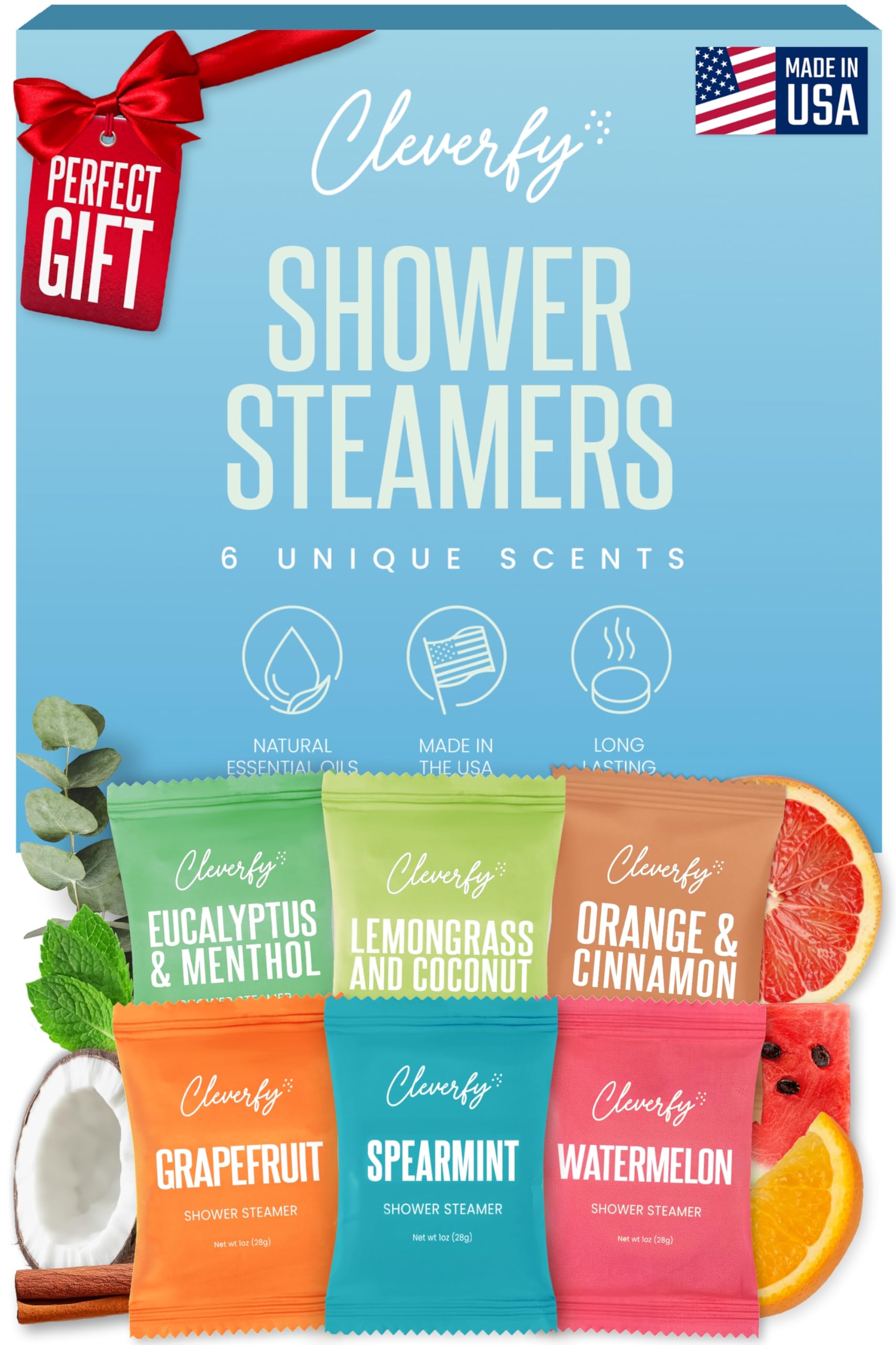 41% Off Cleverfy Shower Steamers - 6 Relaxing Tablets