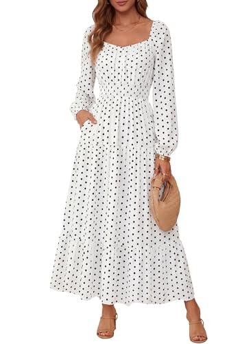 50% Off BTFBM Women's Boho Floral Long Sleeve Maxi Dress - Image 3
