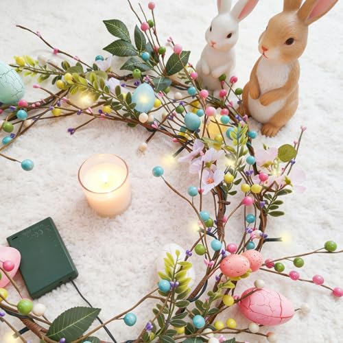 50% Off Easter Egg Garland with LED Lights & Timer - Image 3