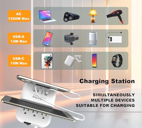 26% Off VooLerTun Surge Protector with 4 USB Ports - Image 5