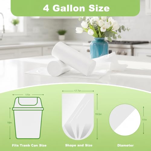 43% Off Delxo 4-Gallon Trash Bags – 100 Count - Image 3