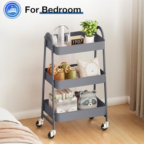58% Off OLIXIS 3-Tier Metal Rolling Utility Cart - Image 5