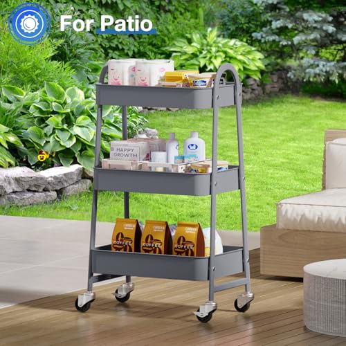 58% Off OLIXIS 3-Tier Metal Rolling Utility Cart - Image 6