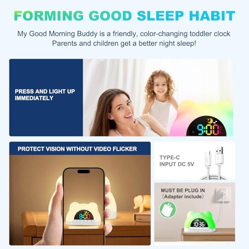 33% Off Azyh Kids Alarm Clock with Sleep Trainer - Image 7