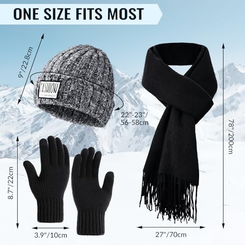 Save 17% on Winter Hat, Scarf & Touchscreen Gloves Set - Image 2