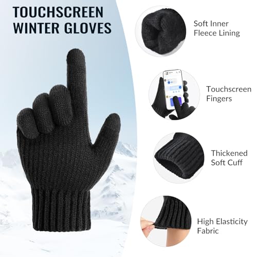 Save 17% on Winter Hat, Scarf & Touchscreen Gloves Set - Image 4