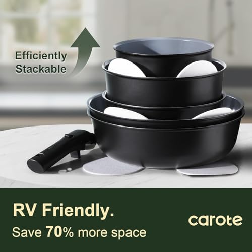 50% Off CAROTE 19-Piece Ceramic Cookware Set - Image 5