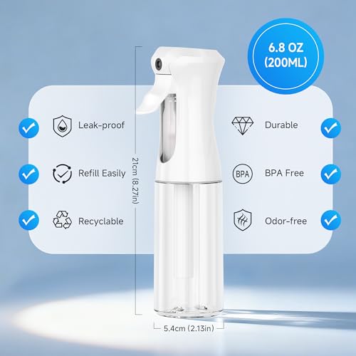 50% Off 3-Pack Fine Mist Spray Bottles for Hair & Plants - Image 2