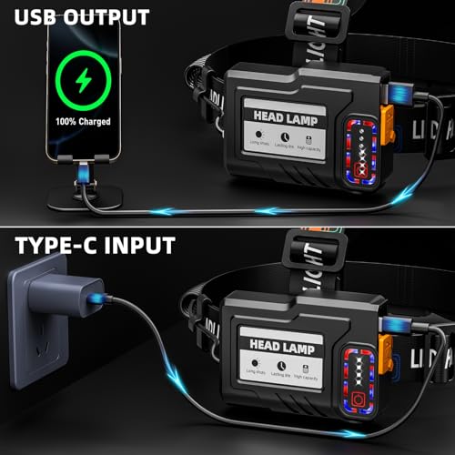 50% Off YUSEUB Rechargeable Headlamp with Motion Sensor - Image 5