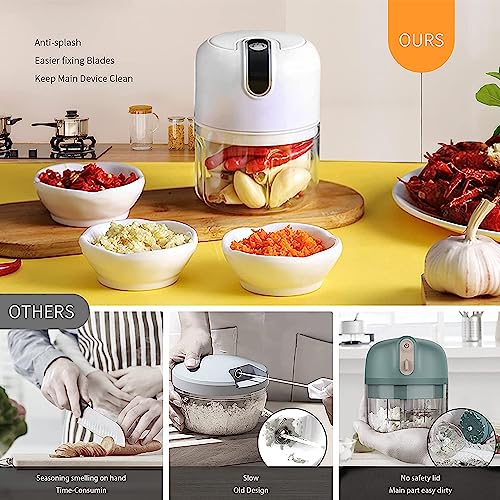 55% Off Portable USB Electric Garlic Chopper & Food Processor - Image 4