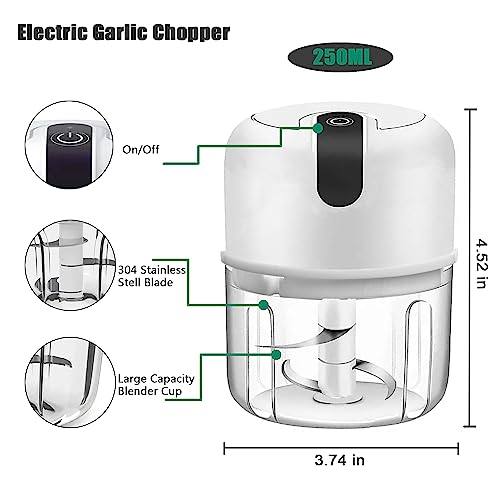 55% Off Portable USB Electric Garlic Chopper & Food Processor - Image 5