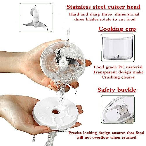 55% Off Portable USB Electric Garlic Chopper & Food Processor - Image 6