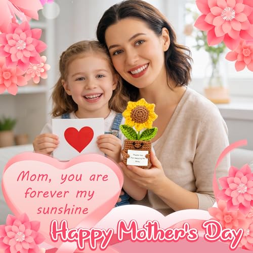 37% Off Mom Gift Set with Crochet Sunflower & Tumbler - Image 3