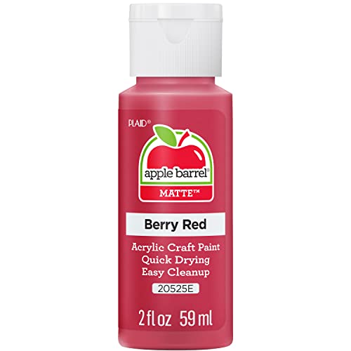 Apple Barrel Acrylic Paint in Berry Red 2 oz - Under $1 - Image 1