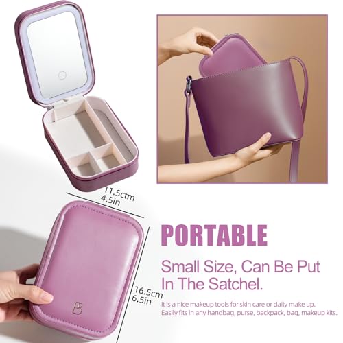 50% Off BS-MALL LED Travel Makeup Mirror Case - Image 5
