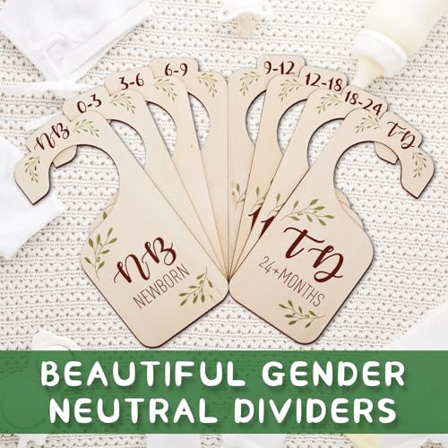 50% Off Wooden Baby Closet Dividers - Set of 8 Organizers - Image 4