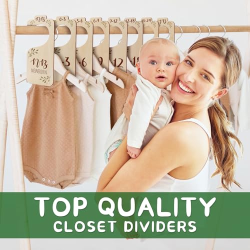 50% Off Wooden Baby Closet Dividers - Set of 8 Organizers - Image 5