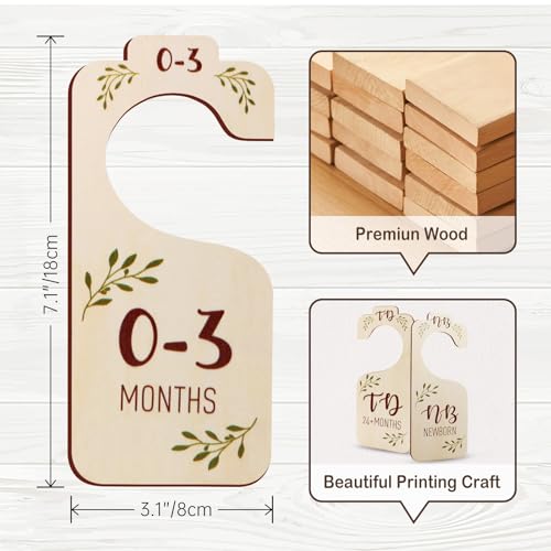 50% Off Wooden Baby Closet Dividers - Set of 8 Organizers - Image 7