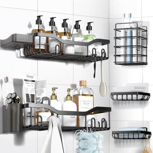 62% Off NESOMI 7-Pack Shower Caddy Organizer with Adhesive - Image 1