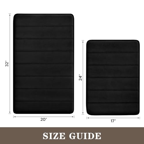 50% Off BYSURE Memory Foam Bathroom Rug Set 2-Piece - Image 2