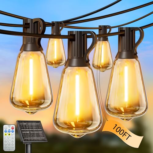 50% Off 100FT Solar String Lights with Remote & Timer - Image 1