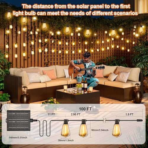 50% Off 100FT Solar String Lights with Remote & Timer - Image 2