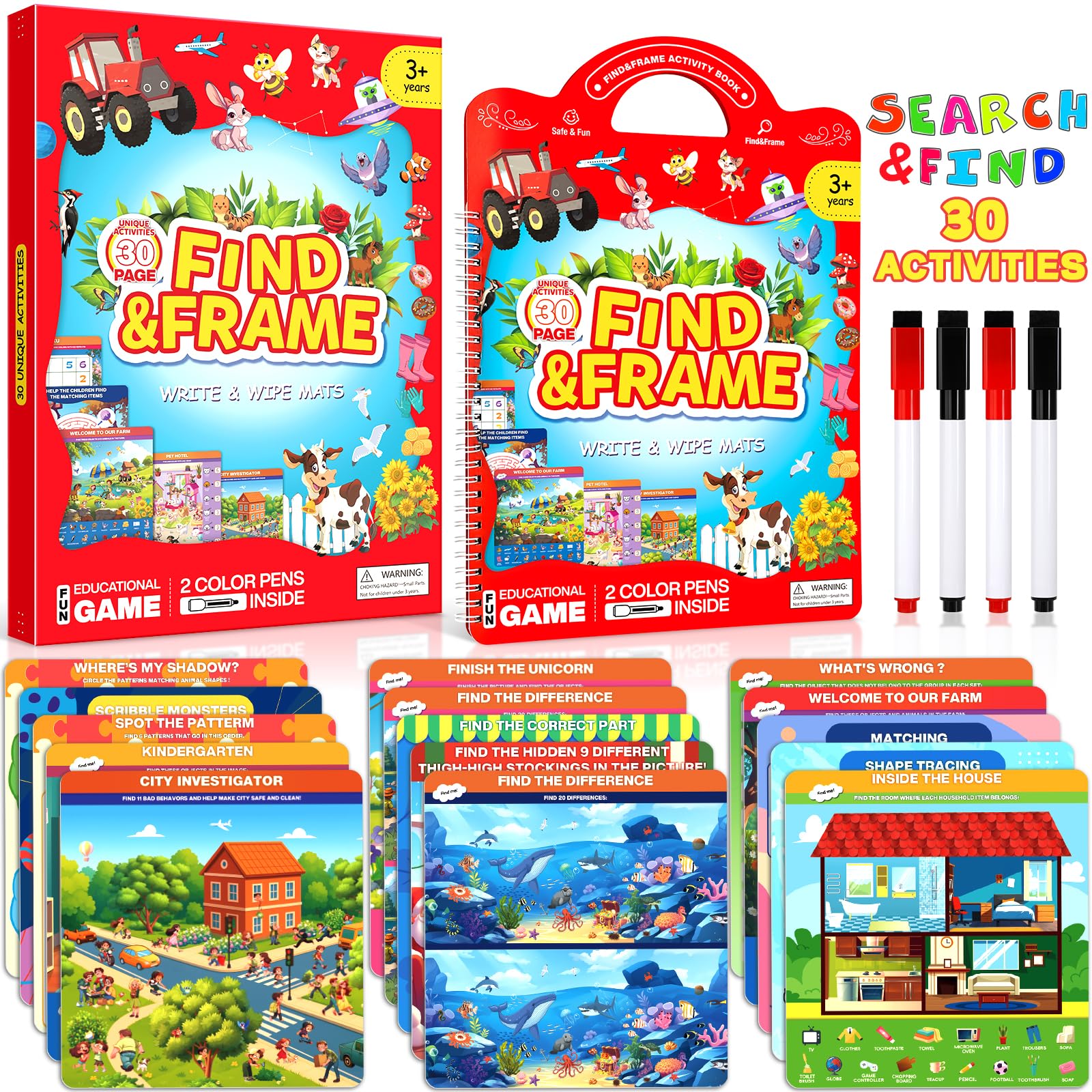 Save 40% on Search and Find Activity Book for Kids 3-5 - Image 1