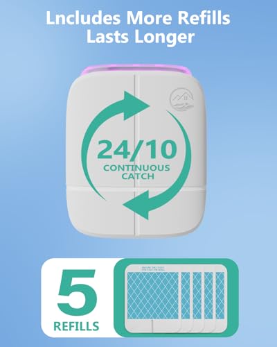 46% Off Mosiller Plug-in UV Insect Trap with 5 Glue Cards - Image 4