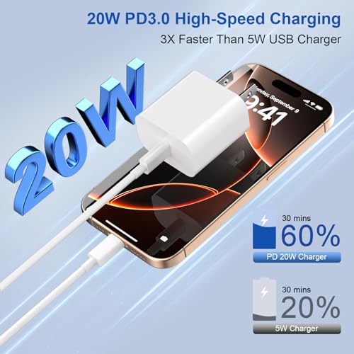 50% Off 3-Pack Fast iPhone Chargers with 6ft Cables - Image 2