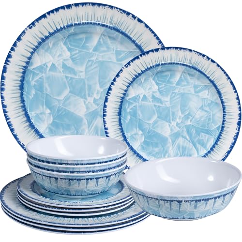 50% Off 12-Piece Melamine Dinnerware Set for 4 - Image 2