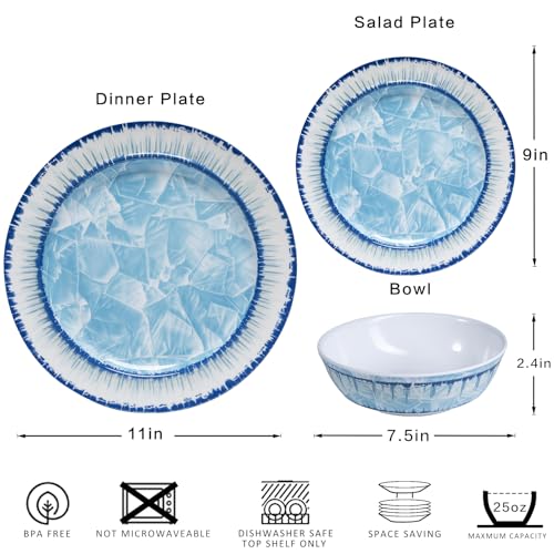 50% Off 12-Piece Melamine Dinnerware Set for 4 - Image 7