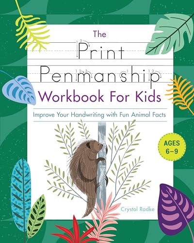 35% Off Print Penmanship Workbook for Kids with Animal Facts - Image 1